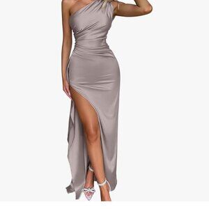 ONE SHOULDER WEDDING GUEST DRESS